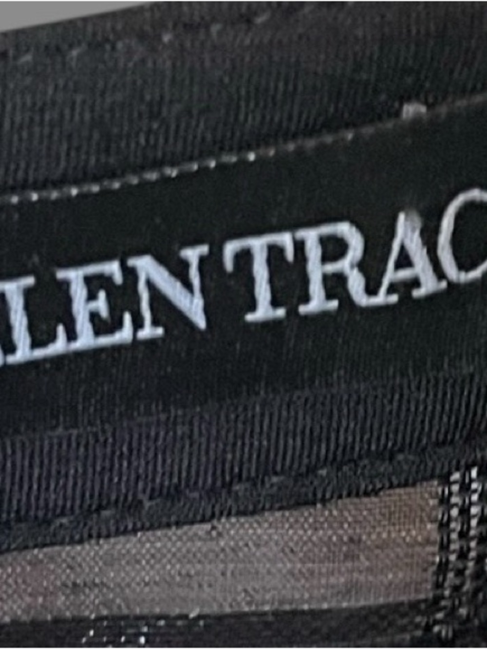 Ellen Tracy Black Sleeveless Sheer-Check Fit & Flare Dress - Picture 3 of 7